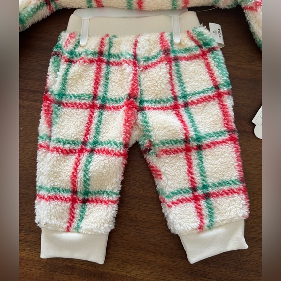 Baby Cat & Jack Faux Fur Holiday Set Size 3-6 Months NWT - Picture 4 of 5